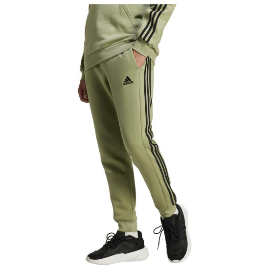 Adidas Ανδρικό παντελόνι φόρμας Essentials 3-Stripes Fleece Tapered Cuff Pants